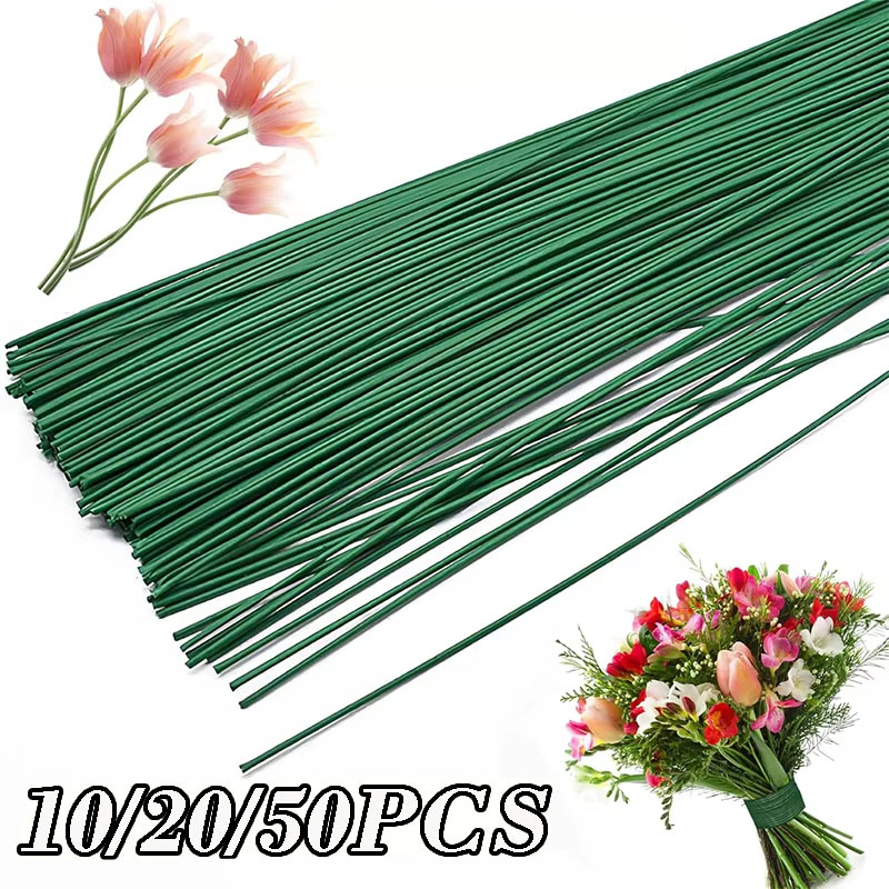 10/20/50 ชิ้น ก้านลวดดอกไม้ประ - Wire Stem Florist บทวิจารณ์และราคา