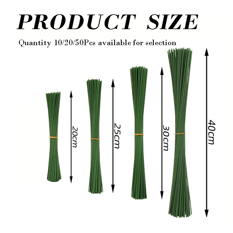 10/20/50 ชิ้น ก้านลวดดอกไม้ประ - Wire Stem Florist บทวิจารณ์และราคา